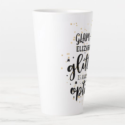 Tasse Latte GLAM-MA Gamorous Grandma Parties scintillant Toujo (Devant)