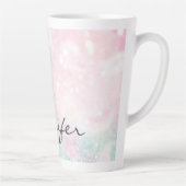 Tasse Latte Glam Parties scintillant rose Pastel Motif fille (Droite)