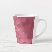 Tasse Latte Glam Red Lips Kiss (Droite)