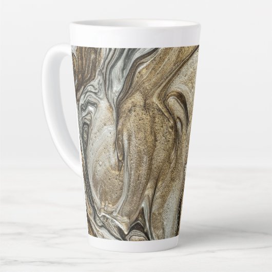 Tasse Latte glamor 003 couleurs brun liquide (Angle gauche)