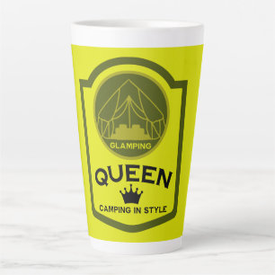 Tasse Latte Glamping Queen Camping En Style