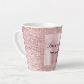 Tasse Latte Glitz rose brillant (Angle gauche)