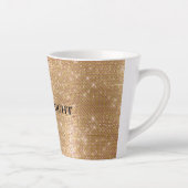 Tasse Latte Glitzy Champagne Gold Sparkam (Droite)