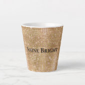 Tasse Latte Glitzy Champagne Gold Sparkam (Devant)