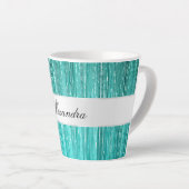 Tasse Latte Glitzy Glitzy Tinsel Stripes (Angle droit)