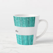 Tasse Latte Glitzy Glitzy Tinsel Stripes (Droite)