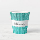 Tasse Latte Glitzy Glitzy Tinsel Stripes (Devant)