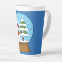 Globe de neige avec Snowman et Pine Tree