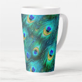 Tasse Latte Gloire de paon (Angle droit)