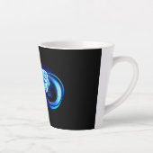 Tasse Latte Glowing infinity with blue rose (Droite)