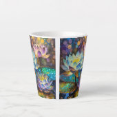 Tasse Latte Glowing Lotus Flowers Trio (Devant)