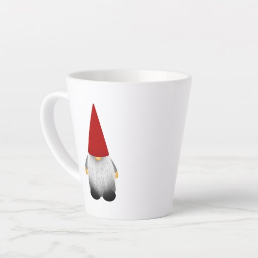 Tasse Latte Gnome de Noël mignonne (Angle gauche)