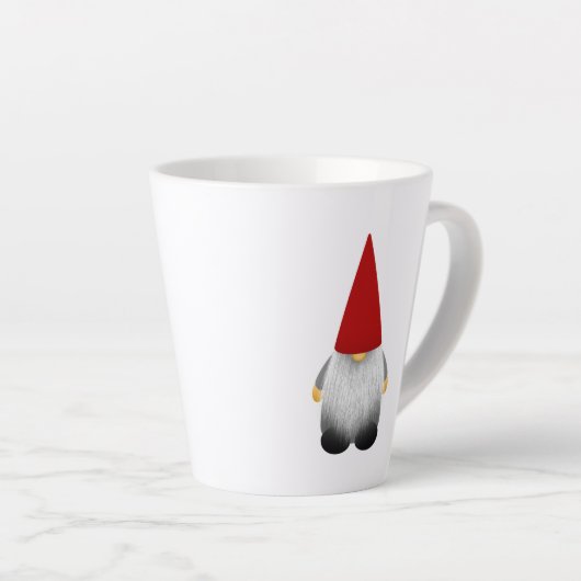 Tasse Latte Gnome de Noël mignonne (Angle droit)