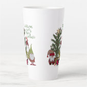Tasse Latte Gnomes Christmas Berry Joyeux (Devant)