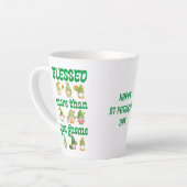 Tasse Latte Gnomes de la Saint Patrick (Angle gauche)