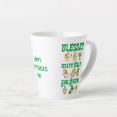 Tasse Latte Gnomes de la Saint Patrick (Angle droit)