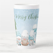 Tasse Latte Gnomes et Arbre de Noël (Devant)