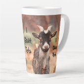Tasse Latte Goat Cute Drôle Je Vais Ça (Angle droit)