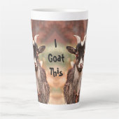 Tasse Latte Goat Cute Drôle Je Vais Ça (Devant)