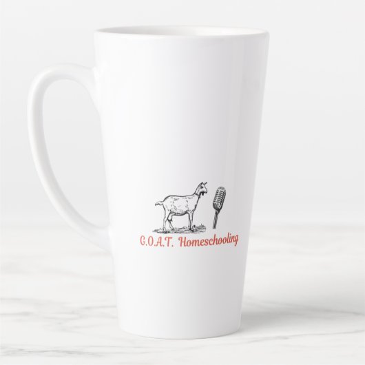 Tasse Latte GOAT Homeschooling Podcast Mug, 17oz (Gauche)