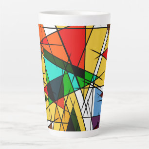 Tasse Latte Gobelet Latte Devis Personnalisé Esthétique Verre