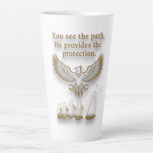Tasse Latte God protection (Devant)