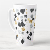 Tasse Latte Gold Black Happy New Year (Angle gauche)