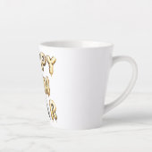 Tasse Latte Gold Grey Happy New Year (Droite)