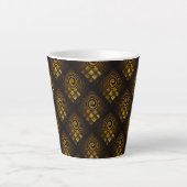 Tasse Latte Gold Modern Boho Elegant Abstract Art Pattern #502 (Devant)