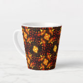 Tasse Latte Gold Modern Boho Elegant Abstract Art Pattern #506 (Angle gauche)