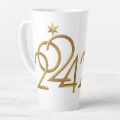 Tasse Latte Gold Star 2024 (Angle gauche)