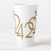 Tasse Latte Gold Star 2024 (Devant)