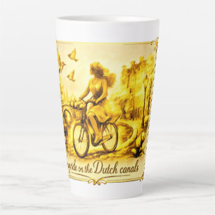 Tasse Latte GoldAmsterdam Flottant ArtistiqueMinimalisteObscur