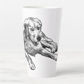 Tasse Latte Golden avec Comic Grain (Devant)