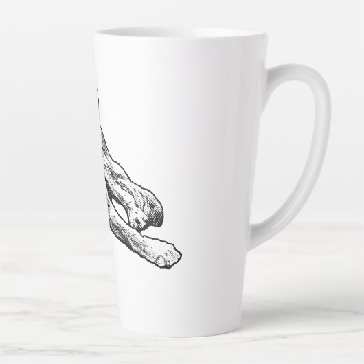 Tasse Latte Golden avec Comic Grain (Droite)