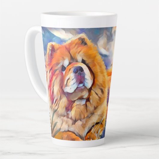 Tasse Latte GOLDEN GIRL chow (Angle gauche)