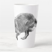 Tasse Latte Golden Glide dans les tons doux d'hiver (Devant)