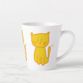 Tasse Latte Golden Lucky Chat Doodle (Droite)