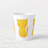 Tasse Latte Golden Lucky Chat Doodle (Devant)