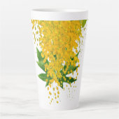 Tasse Latte Golden Rain Cascade of Sunlight When Gold Falls Pe (Devant)