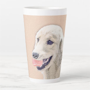 Tasse Latte Golden Retriever avec Tennis Ball Peinture Chien A