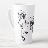 Tasse Latte Golden Retriever Holiday Brew (Angle gauche)