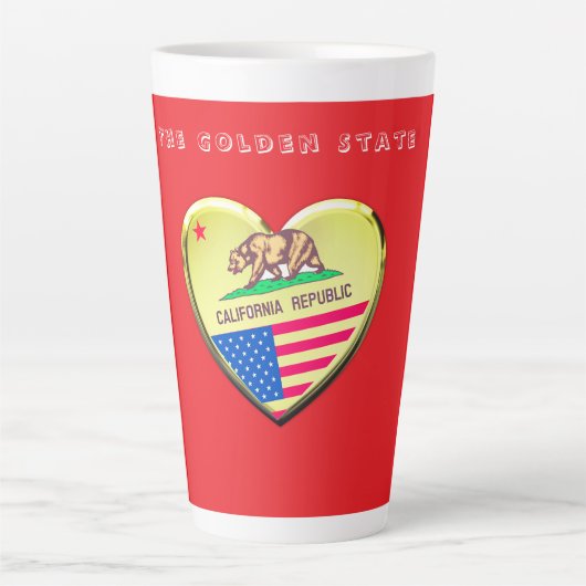 Tasse Latte Golden State California Fun (Devant)