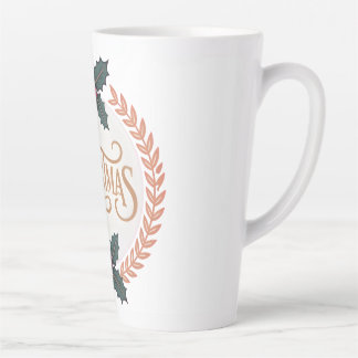 Tasse Latte “Golden Wreath of Christmas Elegance”