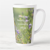 Tasse Latte Goldfinch sur Harebell Flower (Droite)