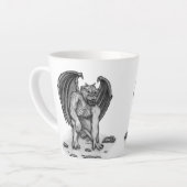 Tasse Latte Golem Gargoyle (Angle gauche)