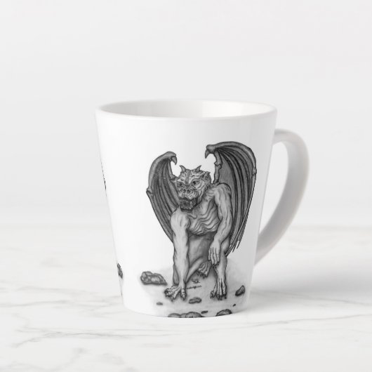 Tasse Latte Golem Gargoyle (Angle droit)