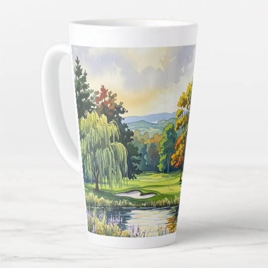 Tasse Latte Golf Theme (Angle gauche)