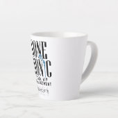 Tasse Latte Gone Bionic Hip Remplacement Celebration Personnal (Angle droit)