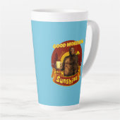 Tasse Latte Good Morning Sunshine Funny Bigfoot (Angle droit)